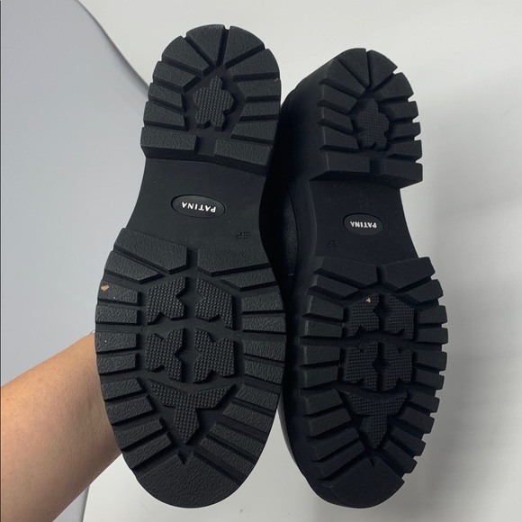 Patina Black Leather Loafers - Picture 5 of 7